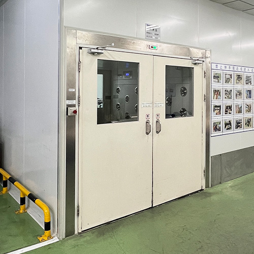 steel hinged door