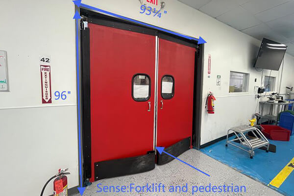 steel double swing doors