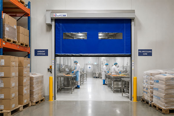 Food-grade PVC high-speed roll-up doors