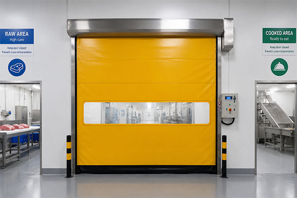 rapid doors for raw and cooked area separation3