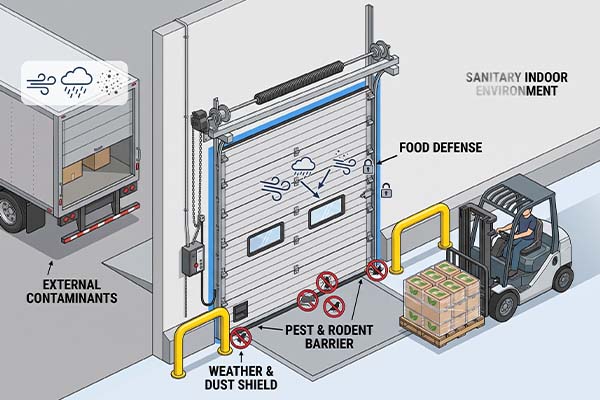Sectional Dock Doors for Loading Bay