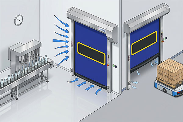 cleanroom high-speed door for Sterile Filling Room