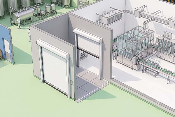 High Speed Doors for Dairy Processing Plants