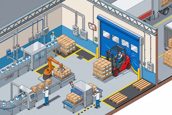 High Speed Doors for Dairy Processing Plants