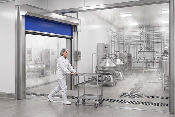 High Speed Doors for Dairy Processing Plants