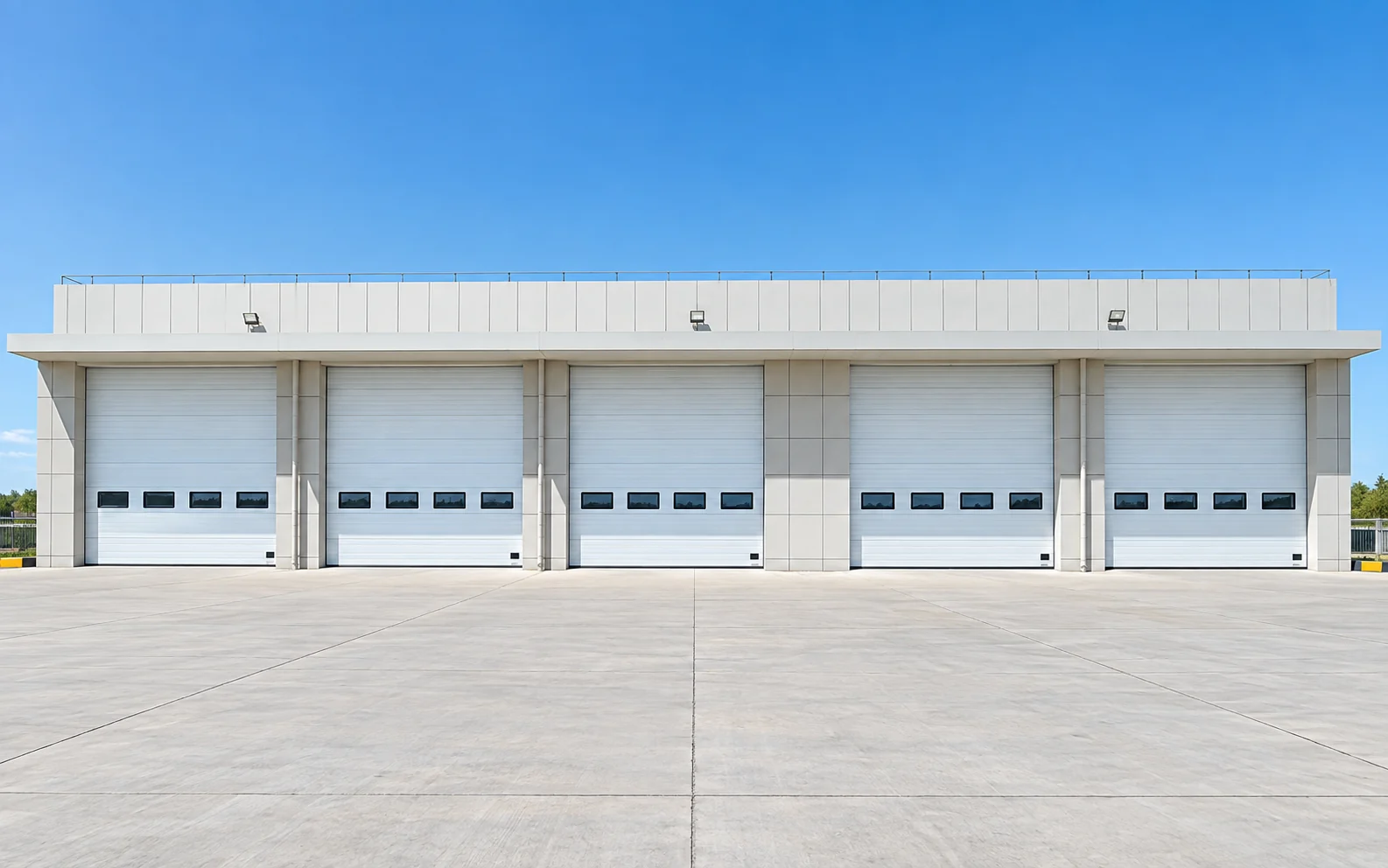 sectional roller door for factory entrances